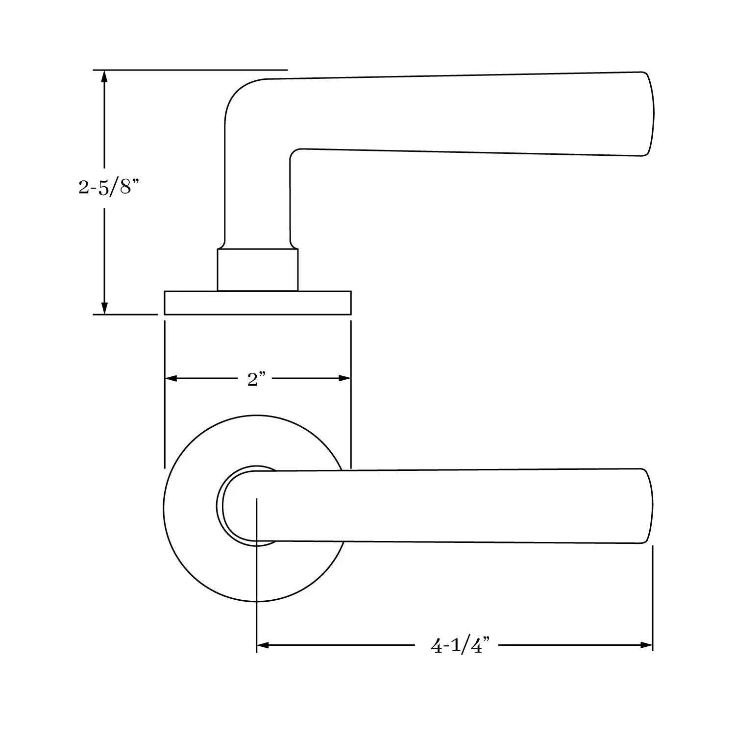 interior lever set