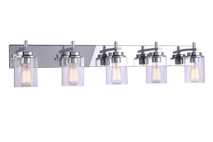 chrome wall sconces