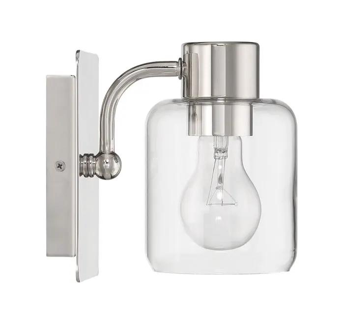 polished nickel wall sconces