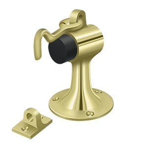 Deltana Solid Brass Floor Mount Bumper with Holder