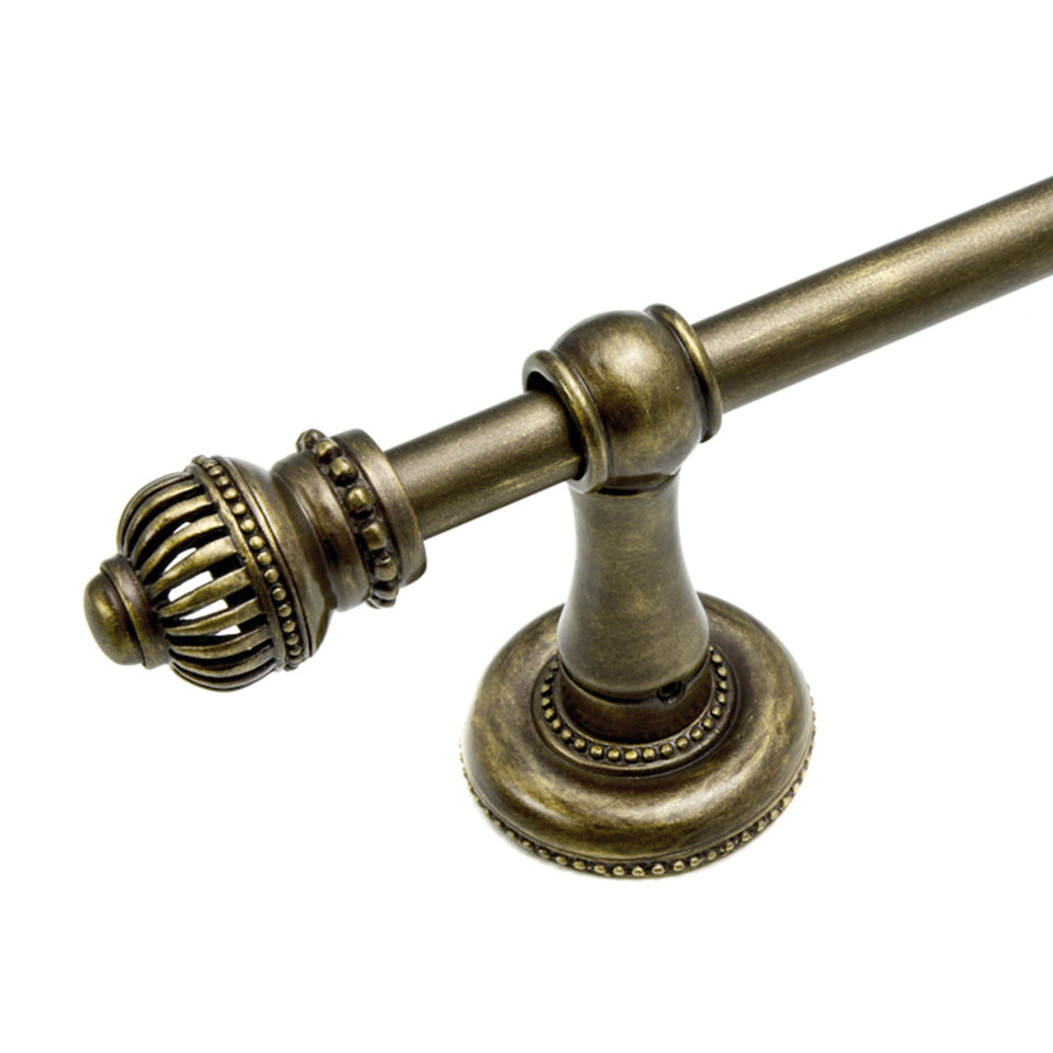 antique brass towel bars/rack