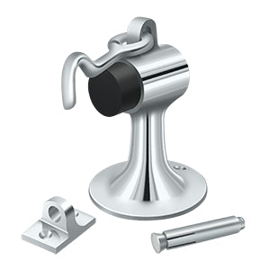 polished chrome floor mount bumper