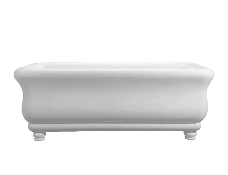 white bathtub