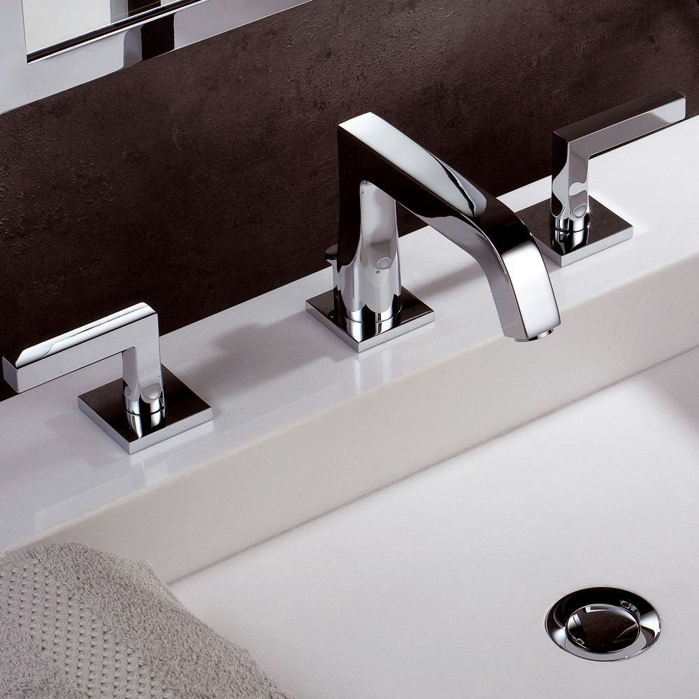 chrome polished faucet