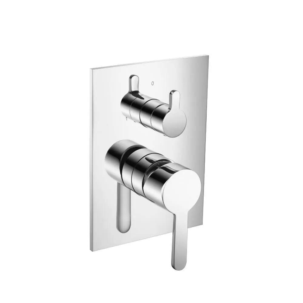 chrome shower valve