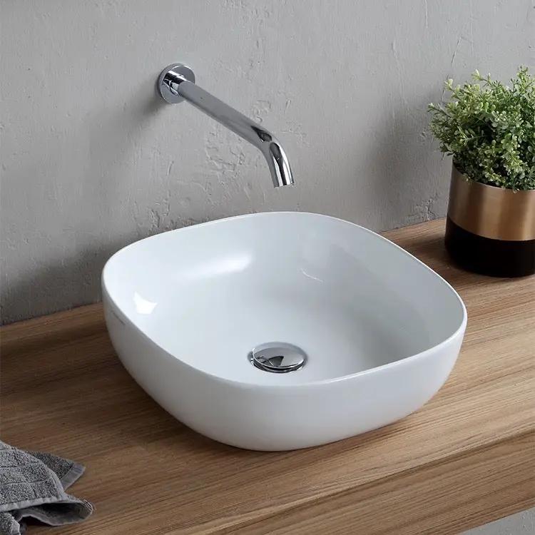 white bathroom sink