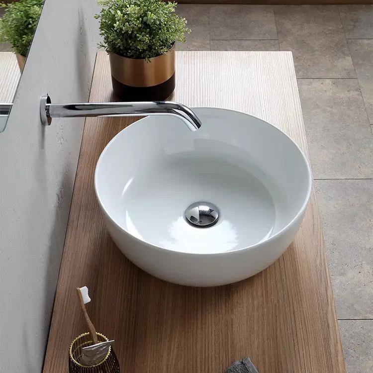 white bathroom sink