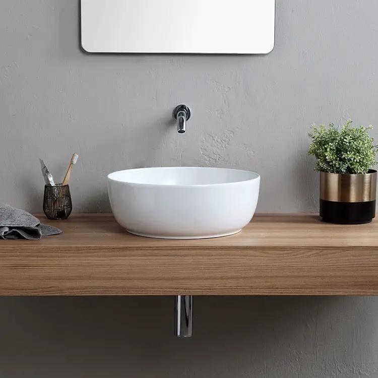 white bathroom sink