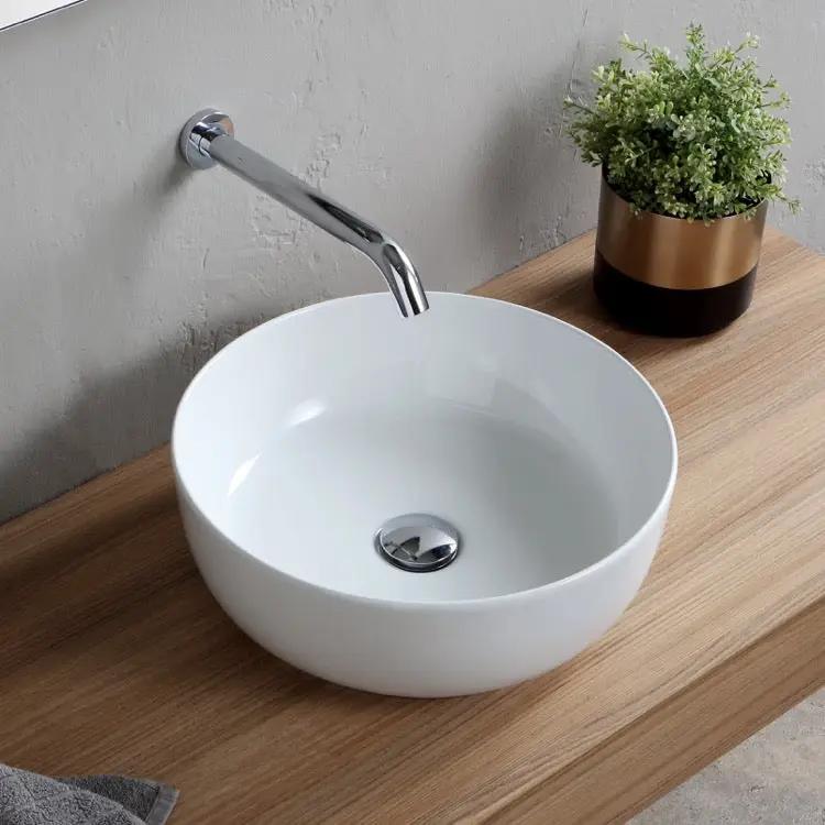 white bathroom sink