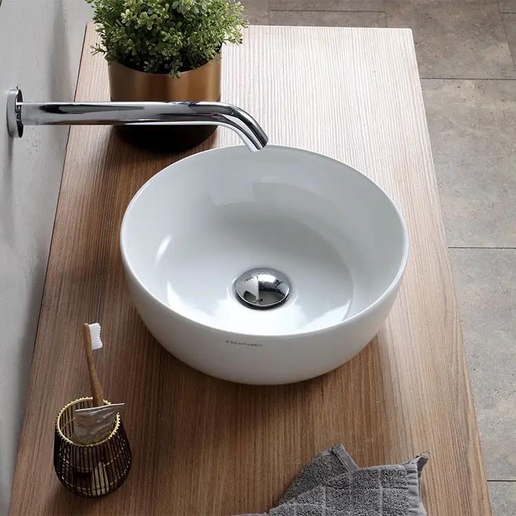 white bathroom sink