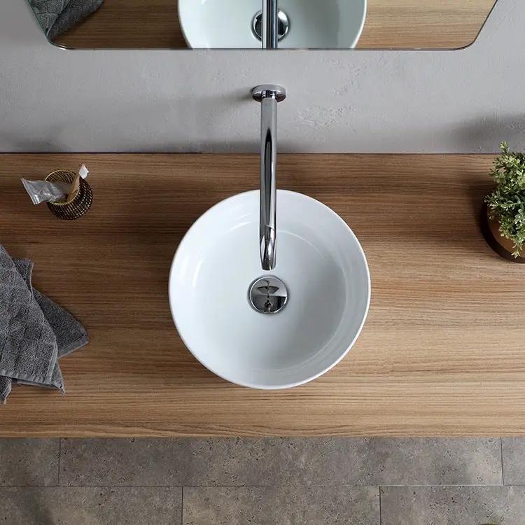 white bathroom sink