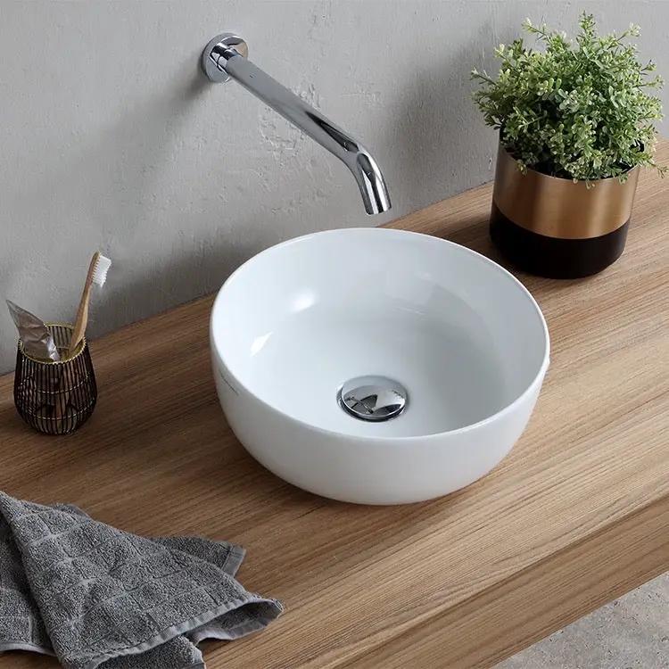 white bathroom sink