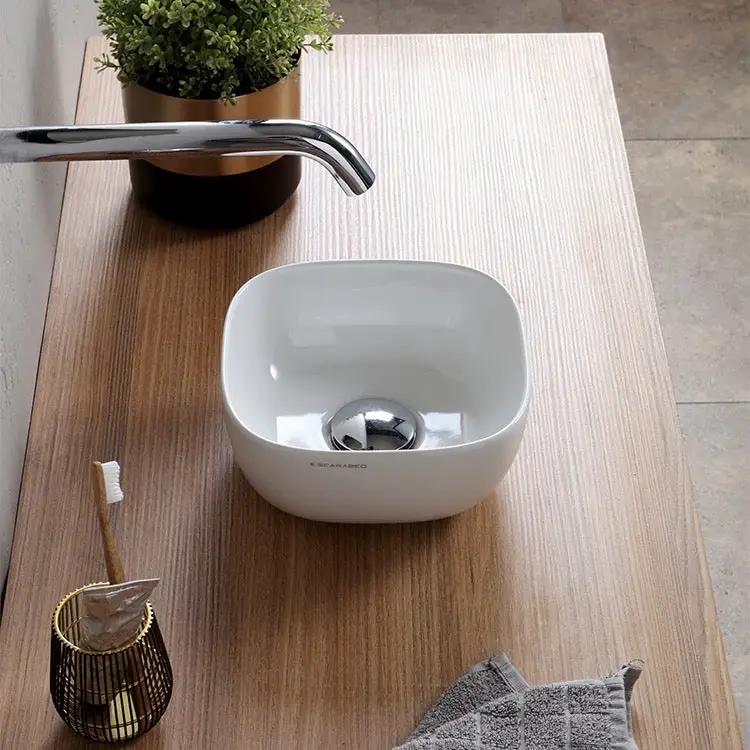 white bathroom sink