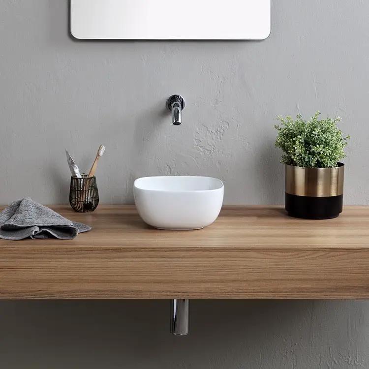 white bathroom sink