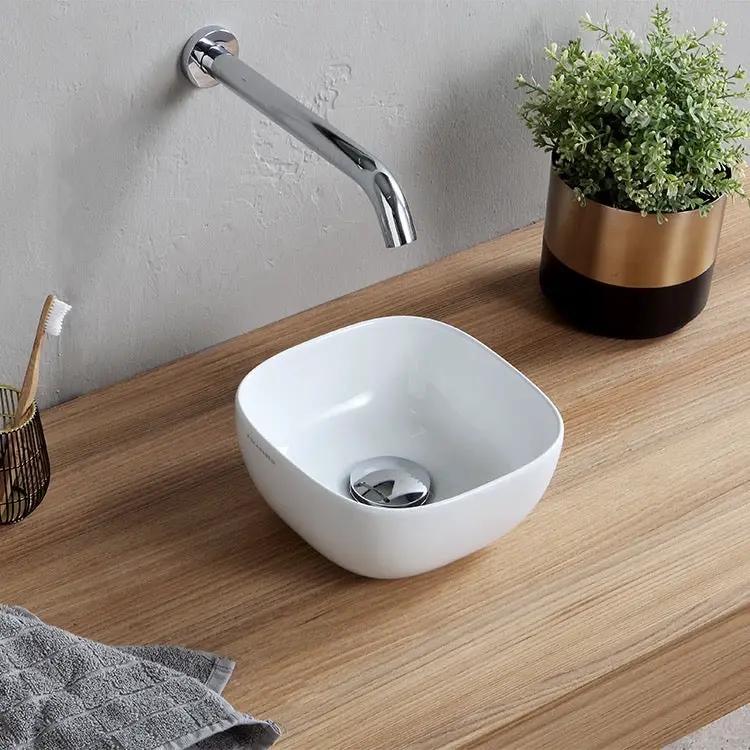white bathroom sink