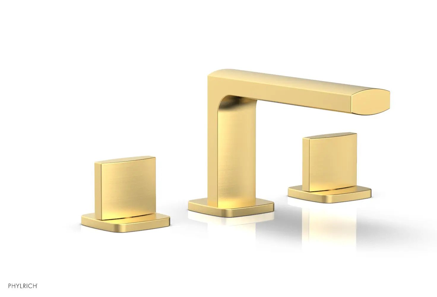 Phylrich RADI Widespread Faucet - Blade Handles Low Spout by Phylrich