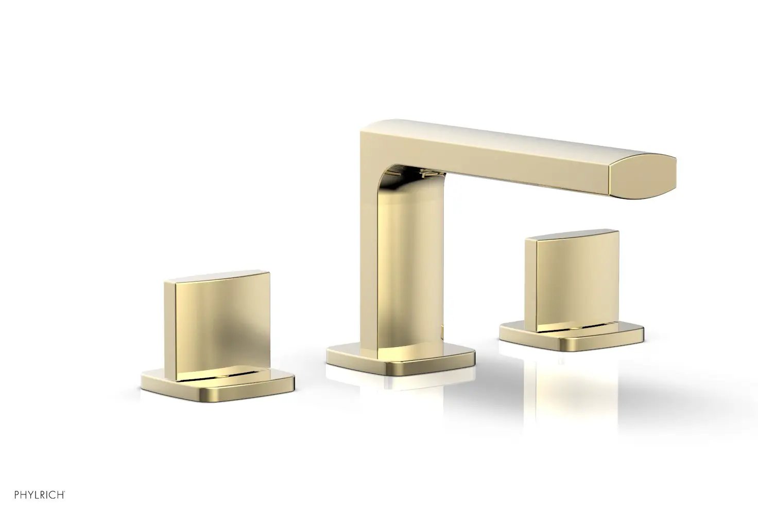 Phylrich RADI Widespread Faucet - Blade Handles Low Spout by Phylrich