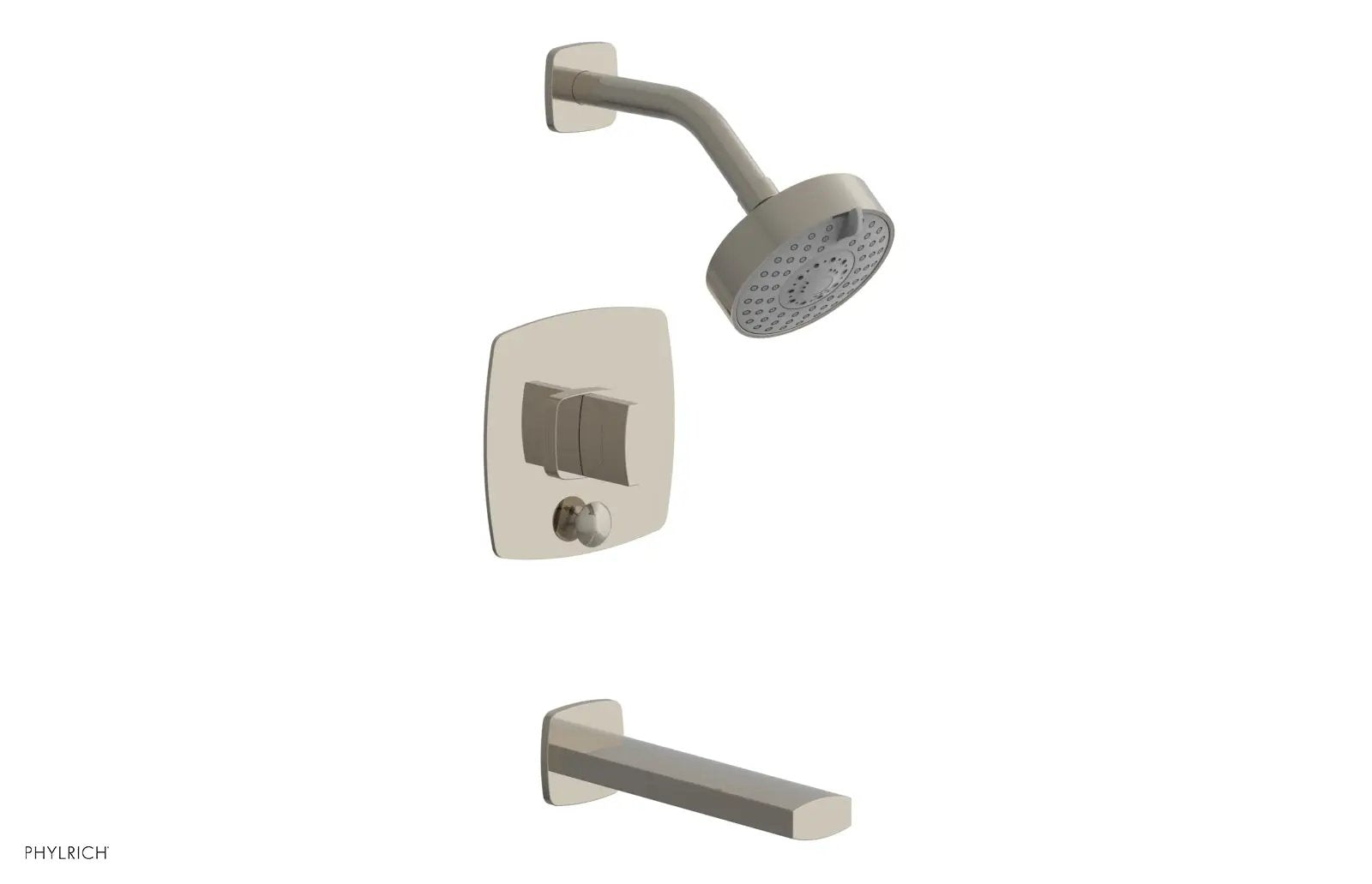 Phylrich RADI Pressure Balance Tub and Shower Set - Blade Handle by Phylrich