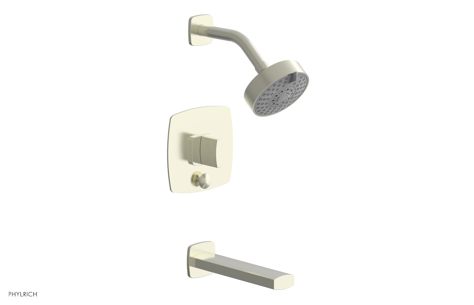 Phylrich RADI Pressure Balance Tub and Shower Set - Blade Handle