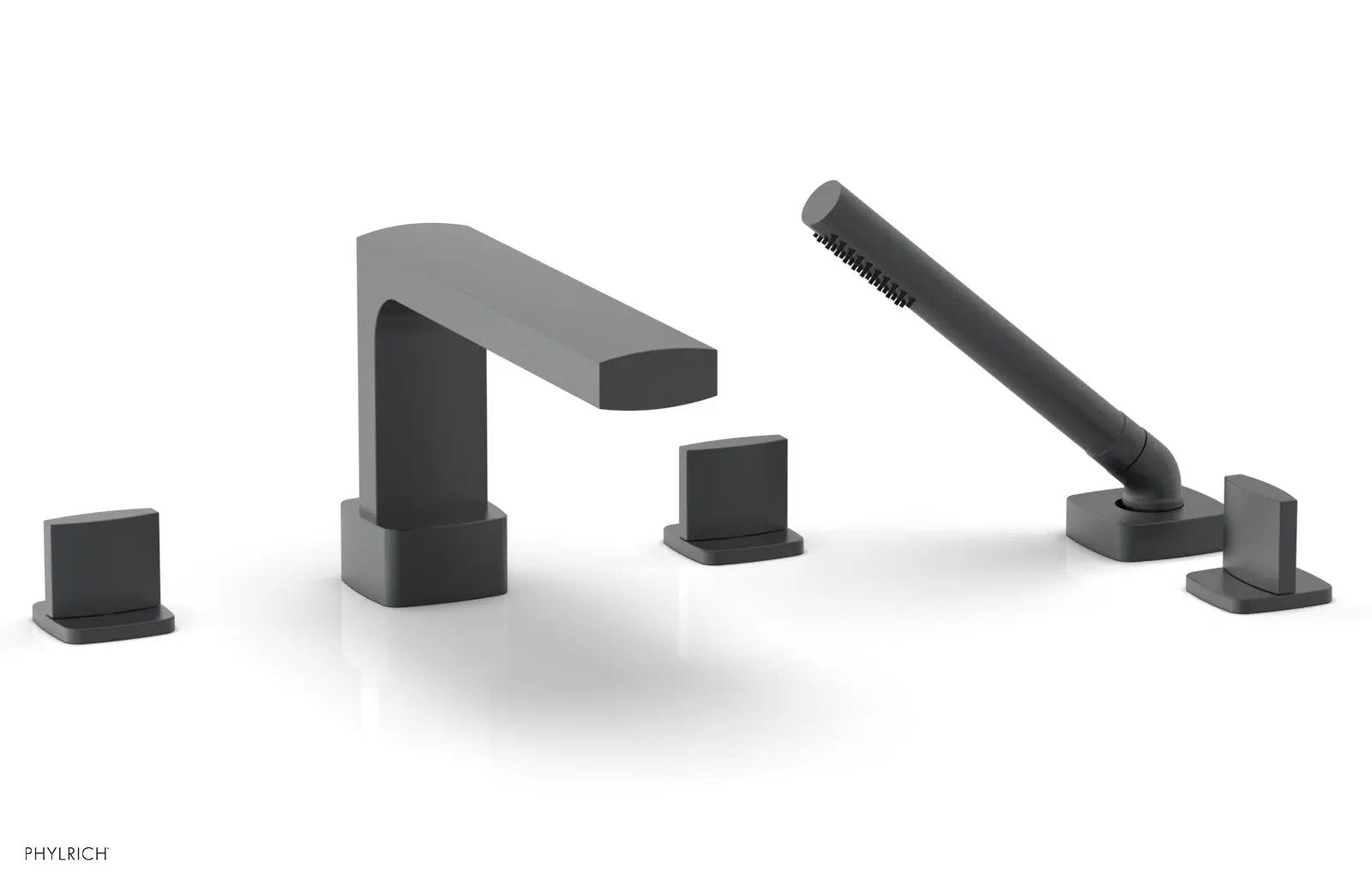 Phylrich RADI Deck Tub Set with Hand Shower - Blade Handles by Phylrich