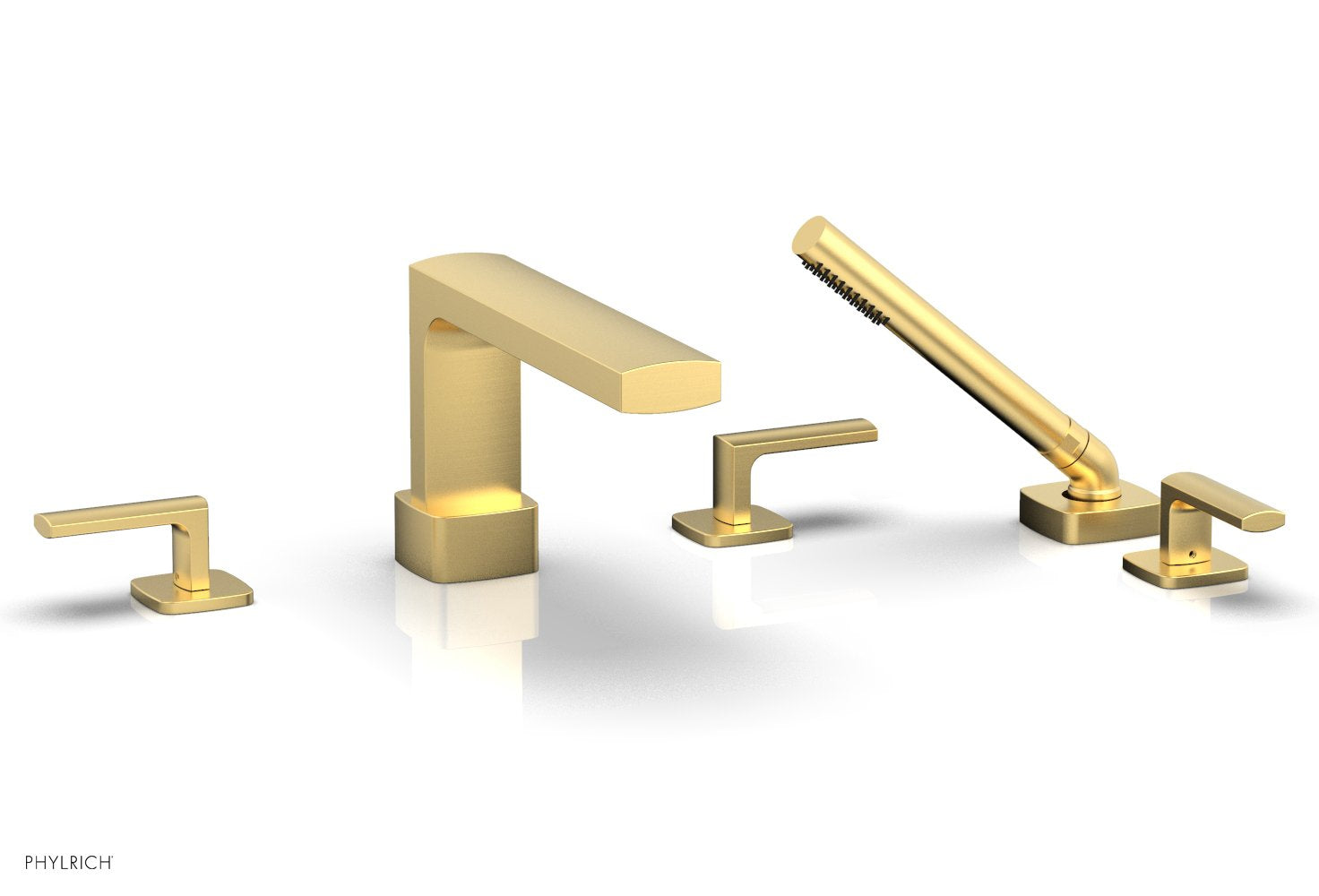 Phylrich RADI Deck Tub Set with Hand Shower - Lever Handles