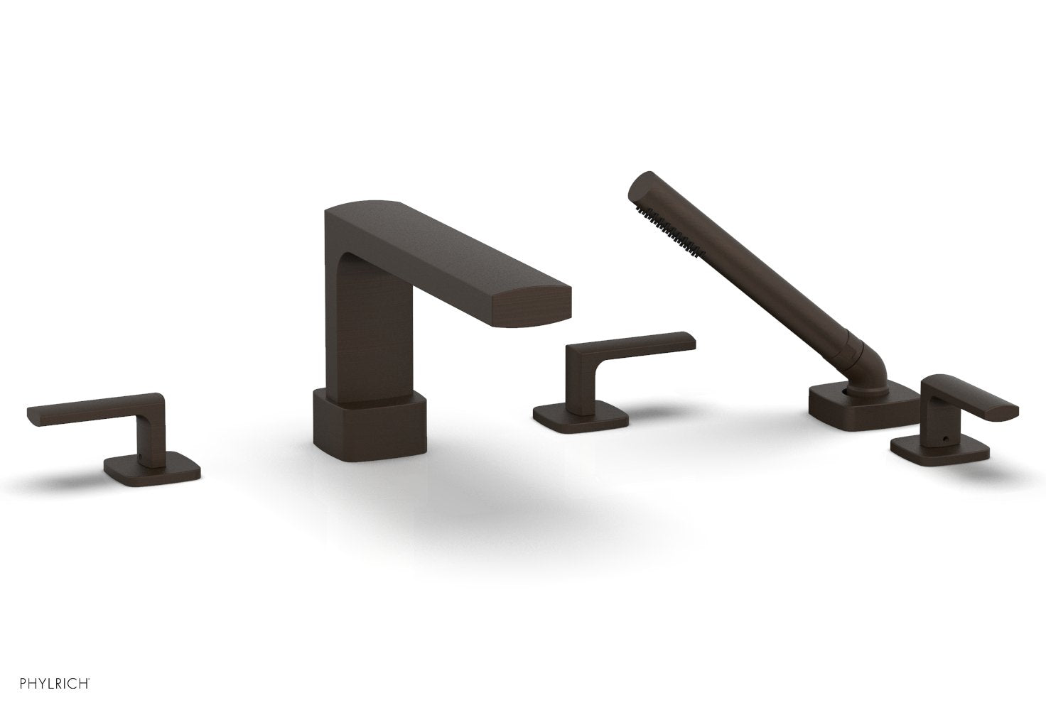 Phylrich RADI Deck Tub Set with Hand Shower - Lever Handles