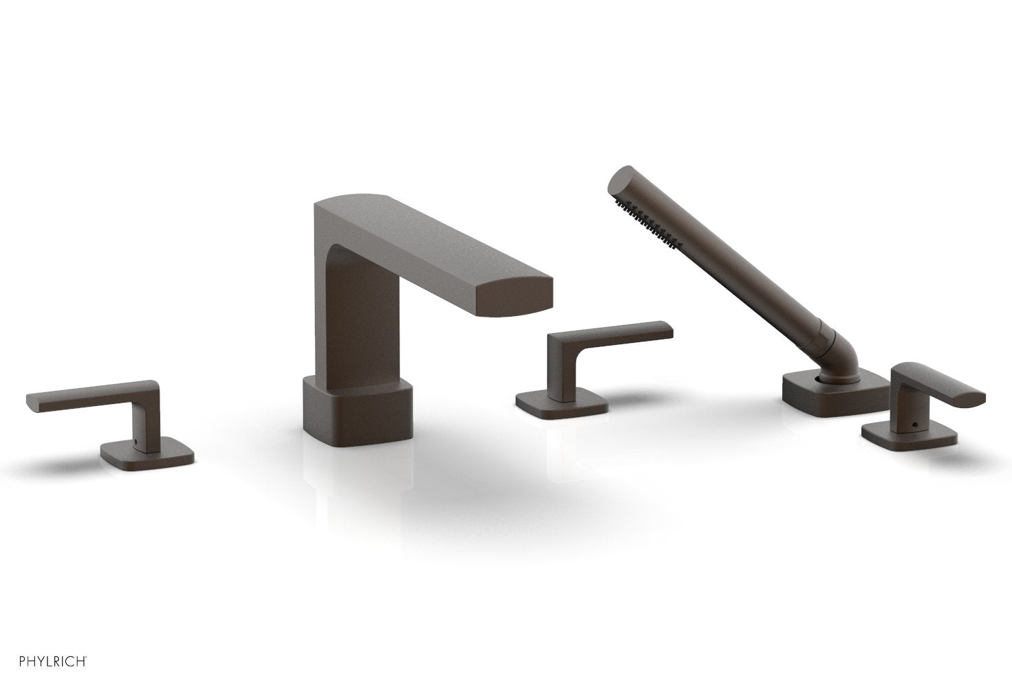 Phylrich RADI Deck Tub Set with Hand Shower - Lever Handles