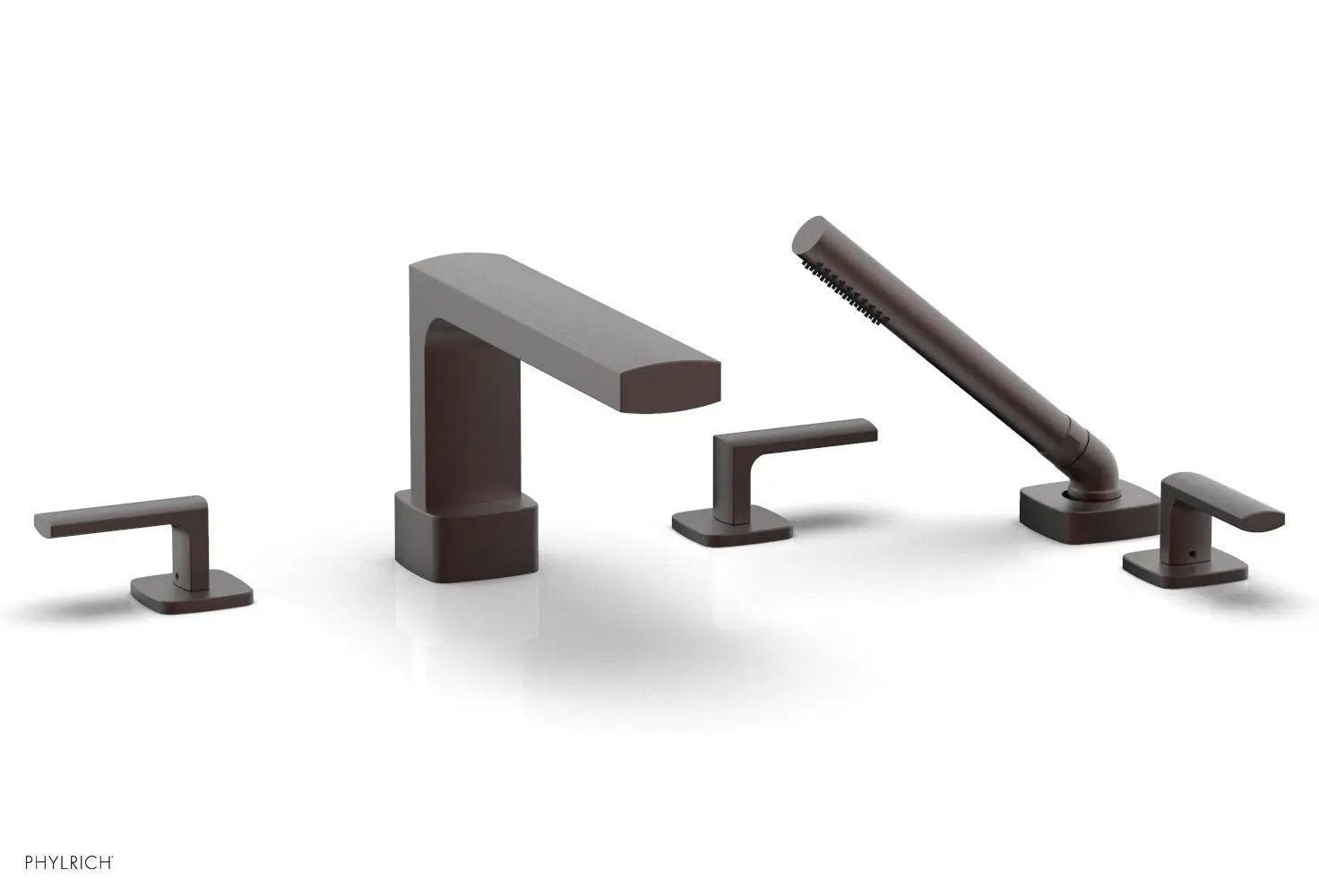 Phylrich RADI Deck Tub Set with Hand Shower - Lever Handles by Phylrich