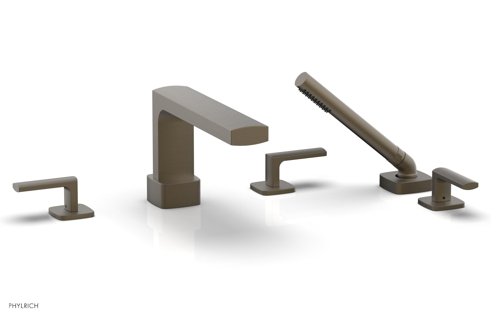 Phylrich RADI Deck Tub Set with Hand Shower - Lever Handles