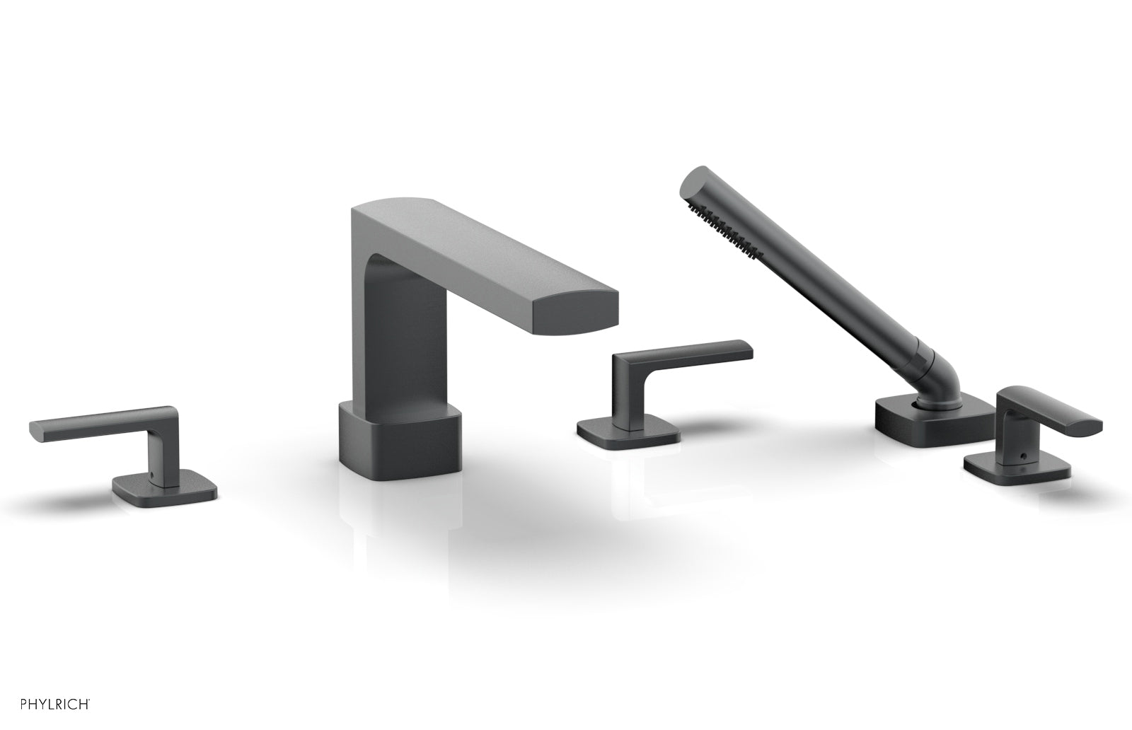 Phylrich RADI Deck Tub Set with Hand Shower - Lever Handles