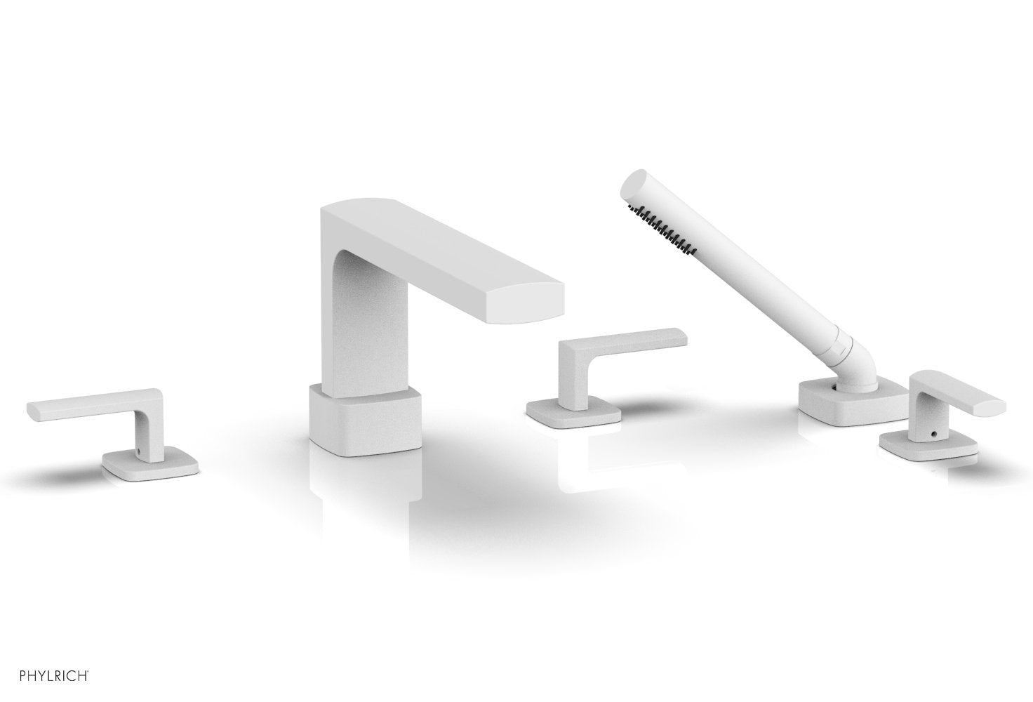 Phylrich RADI Deck Tub Set with Hand Shower - Lever Handles