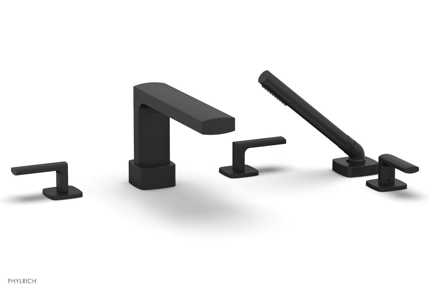 Phylrich RADI Deck Tub Set with Hand Shower - Lever Handles