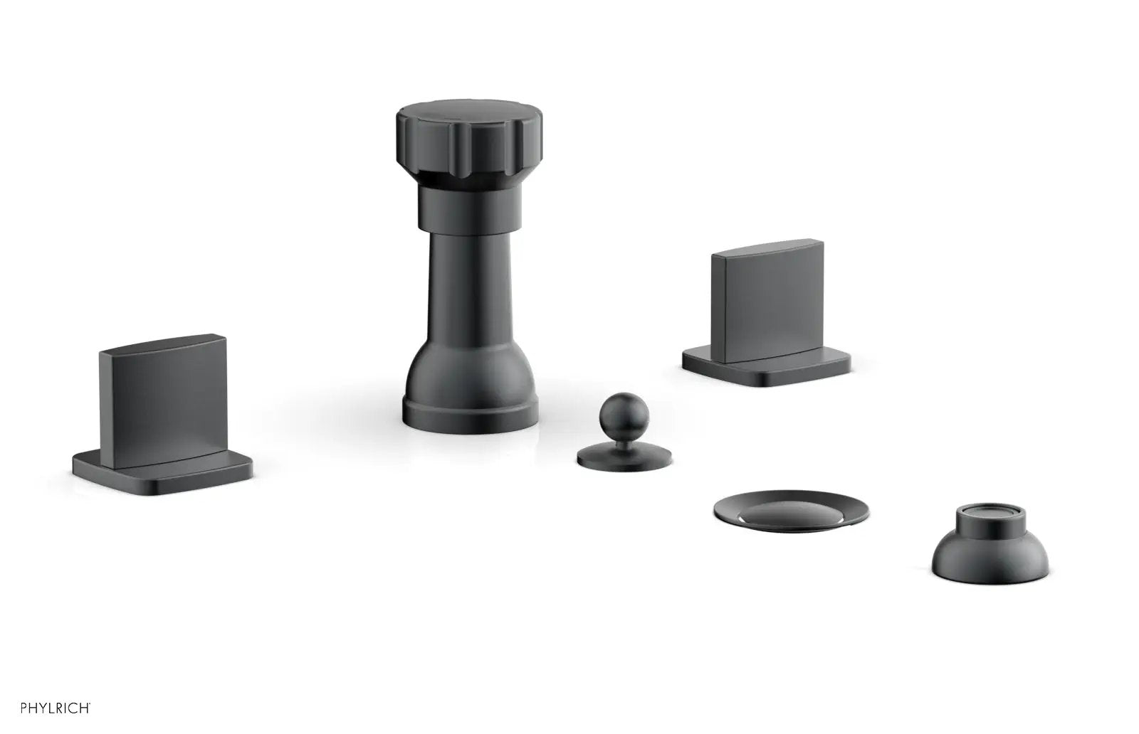 Phylrich RADI Four Hole Bidet Set, Blade Handles by Phylrich