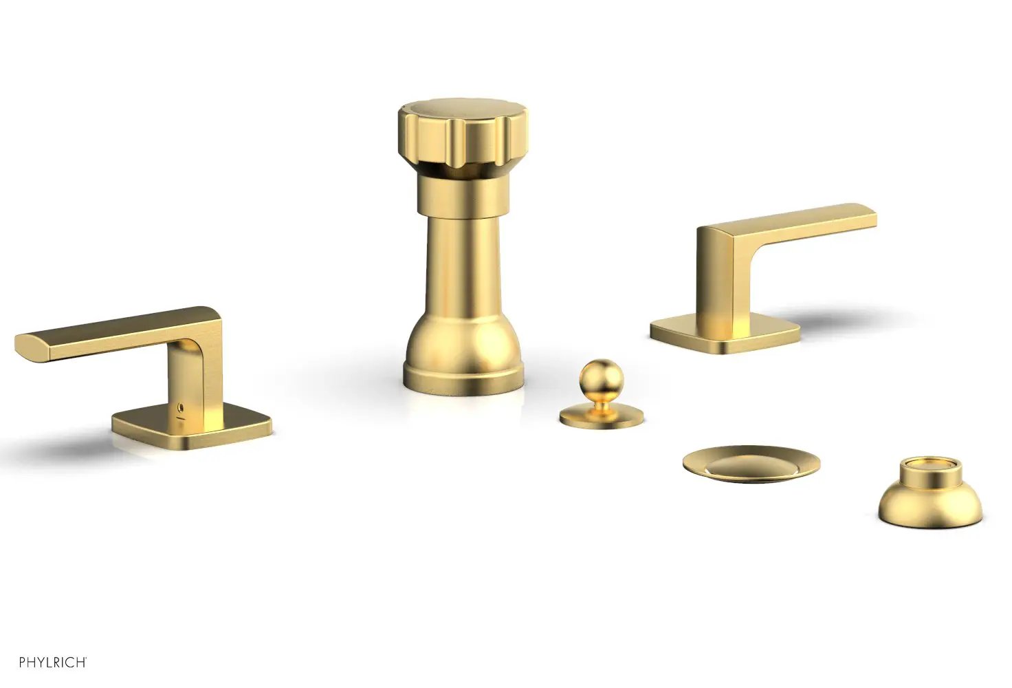 Phylrich RADI Four Hole Bidet Set, Lever Handles by Phylrich