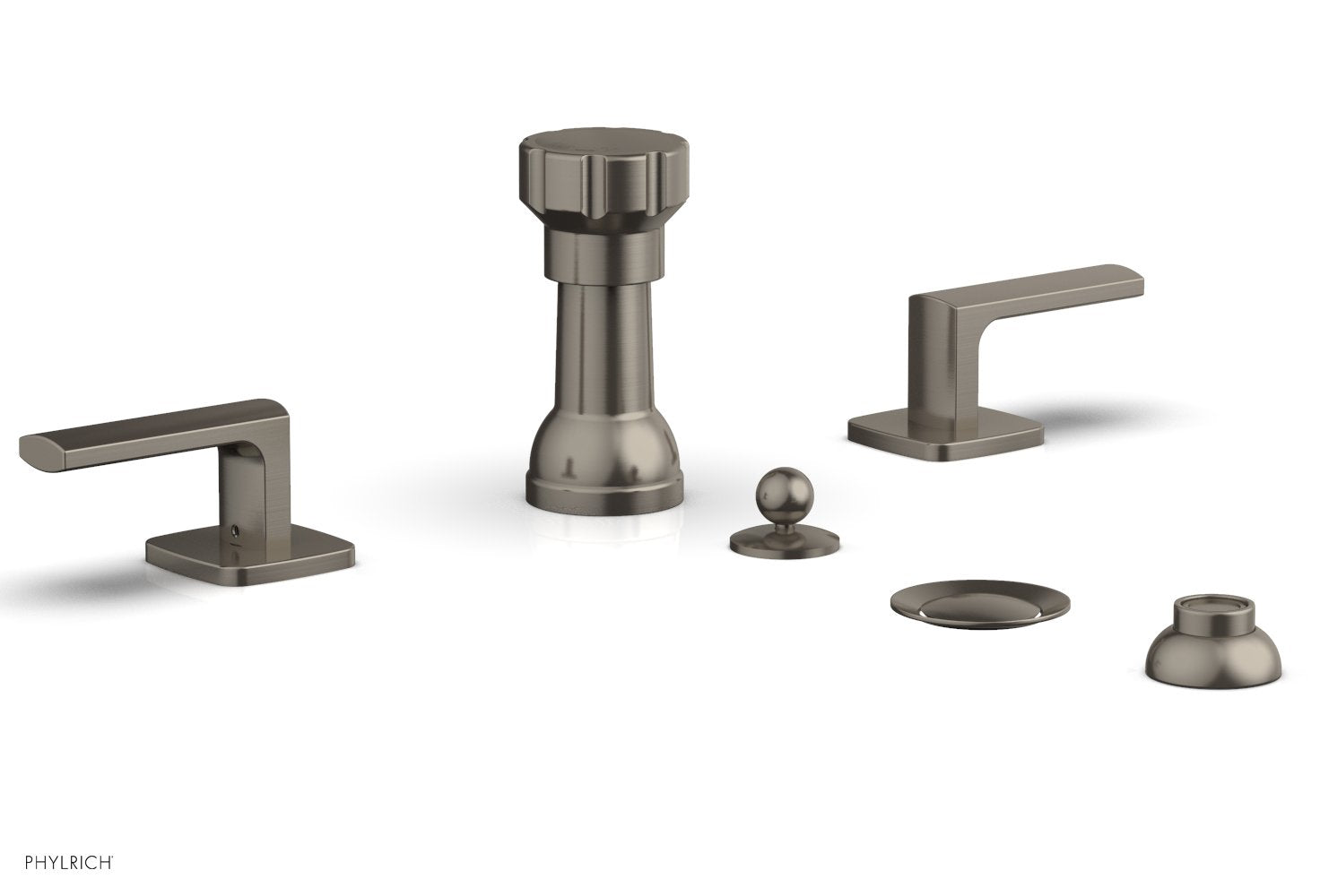 Phylrich RADI Four Hole Bidet Set, Lever Handles