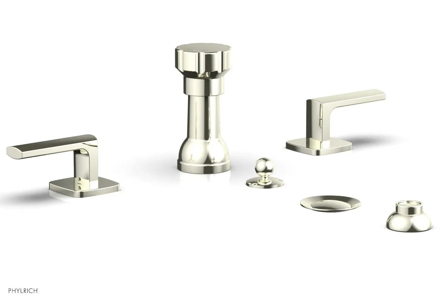 Phylrich RADI Four Hole Bidet Set, Lever Handles by Phylrich