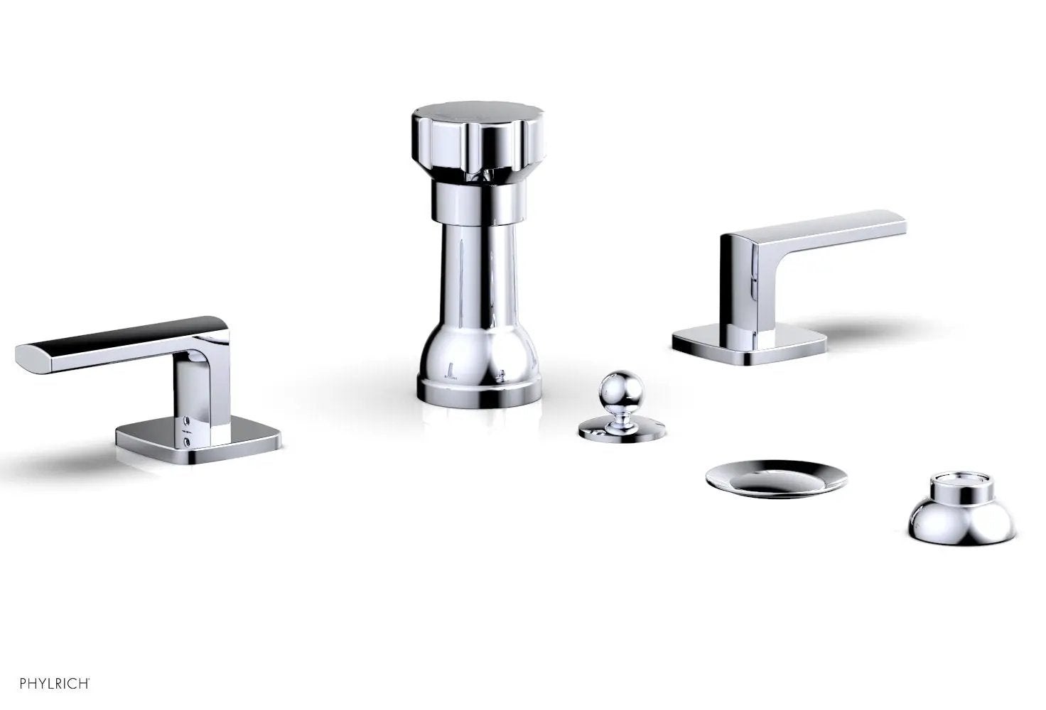 Phylrich RADI Four Hole Bidet Set, Lever Handles by Phylrich