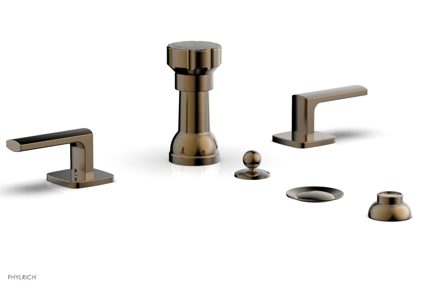 Phylrich RADI Four Hole Bidet Set, Lever Handles