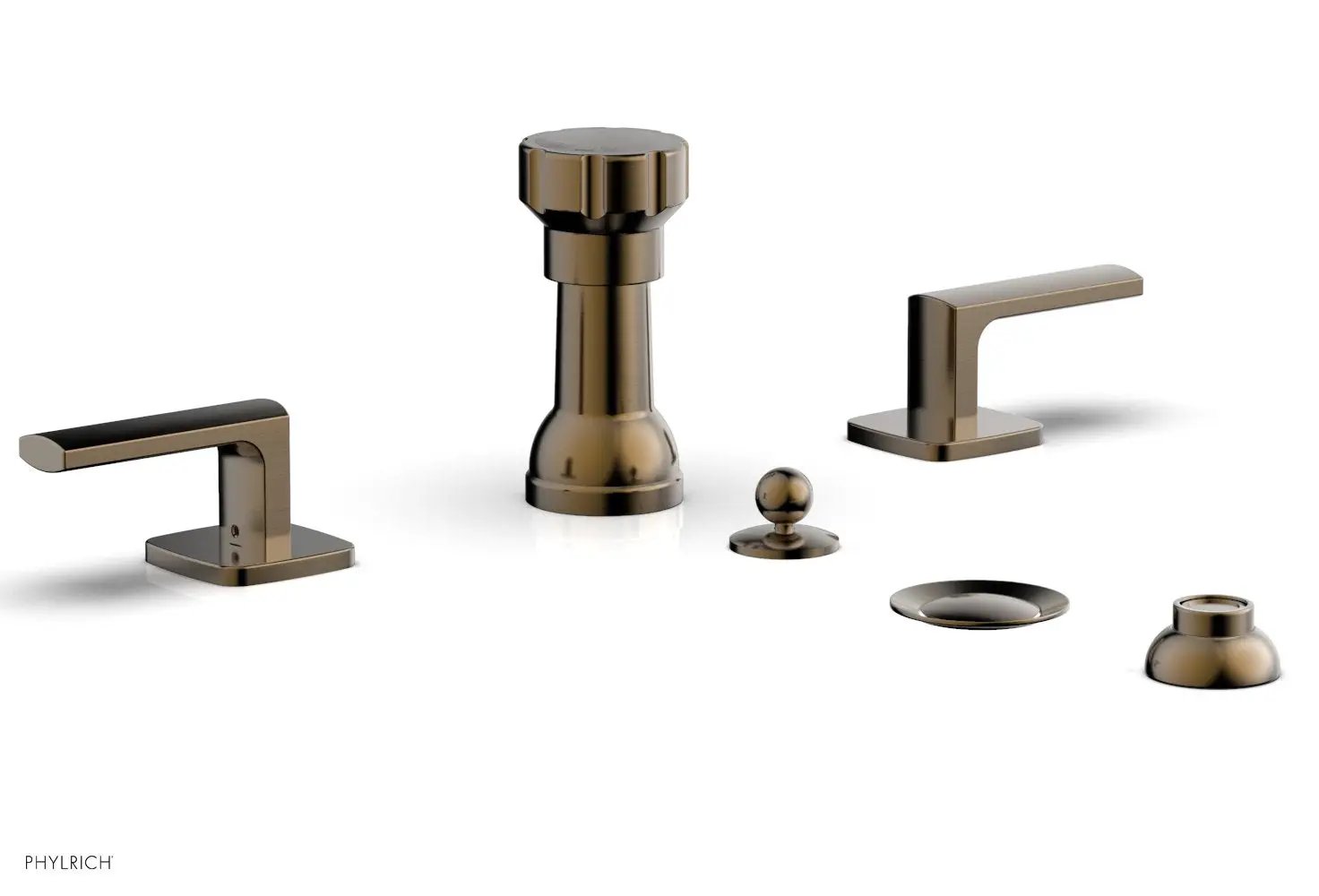 Phylrich RADI Four Hole Bidet Set, Lever Handles by Phylrich