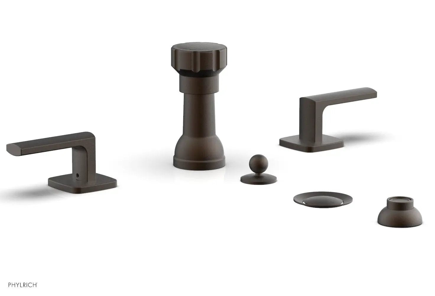 Phylrich RADI Four Hole Bidet Set, Lever Handles by Phylrich