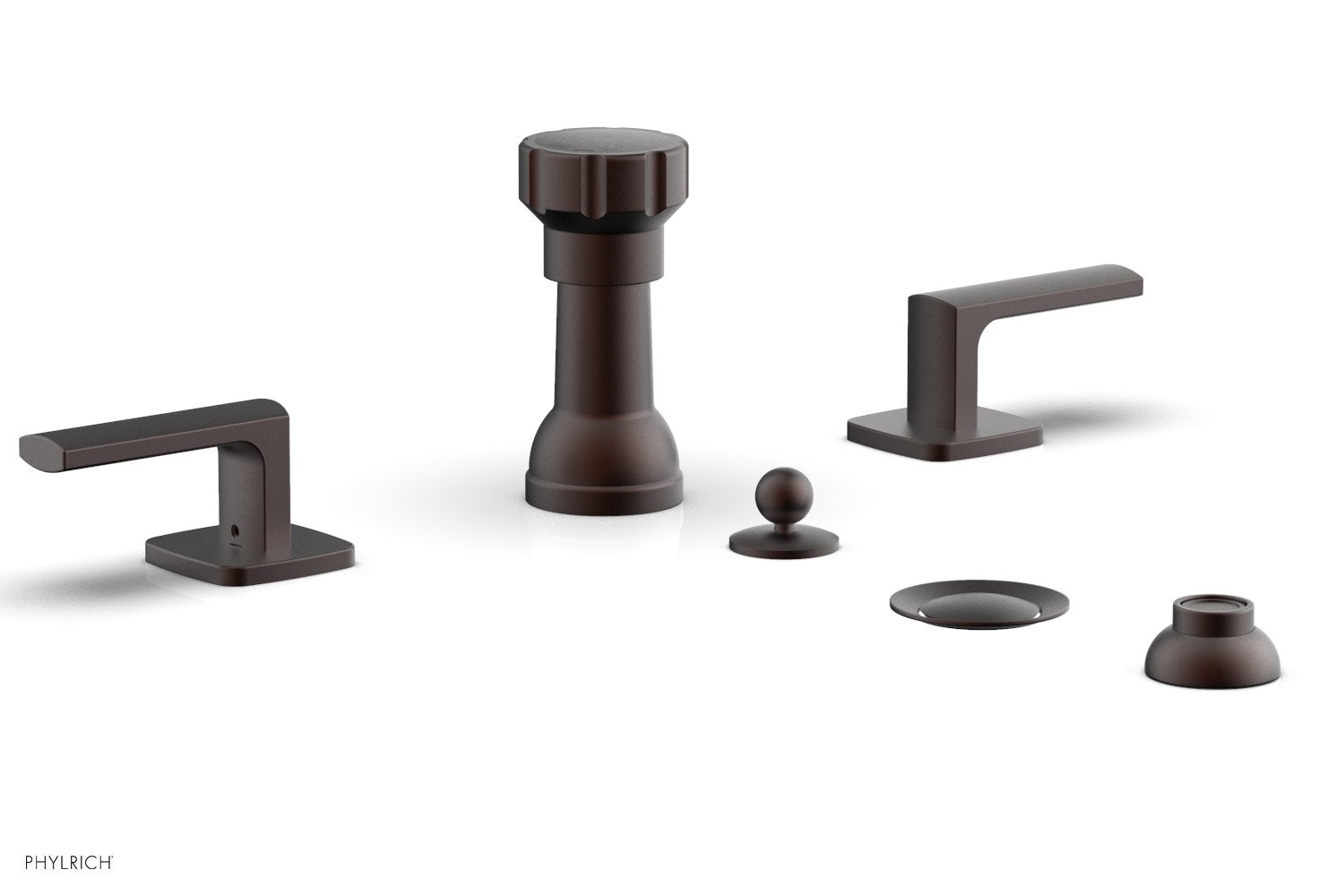 Phylrich RADI Four Hole Bidet Set, Lever Handles