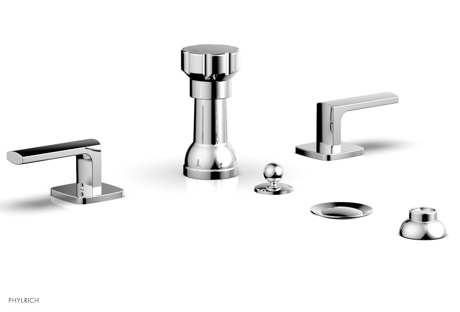 polished chrome bidet set