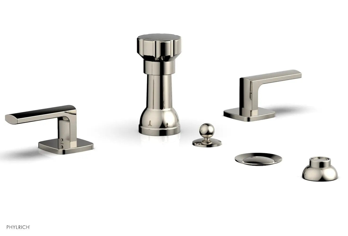 Phylrich RADI Four Hole Bidet Set, Lever Handles by Phylrich