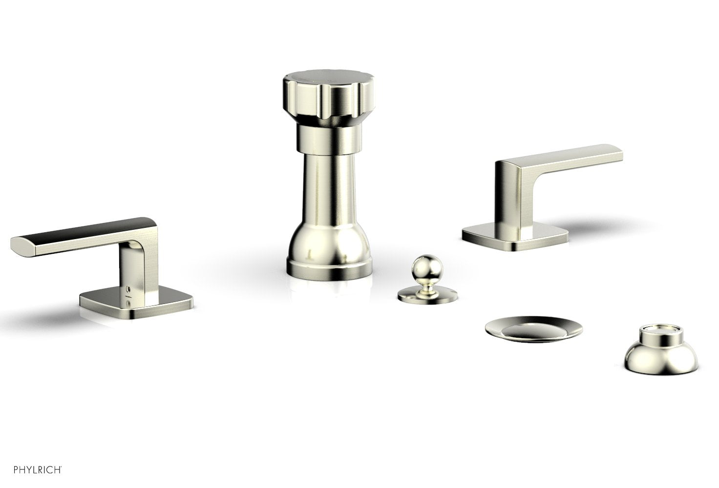Phylrich RADI Four Hole Bidet Set, Lever Handles