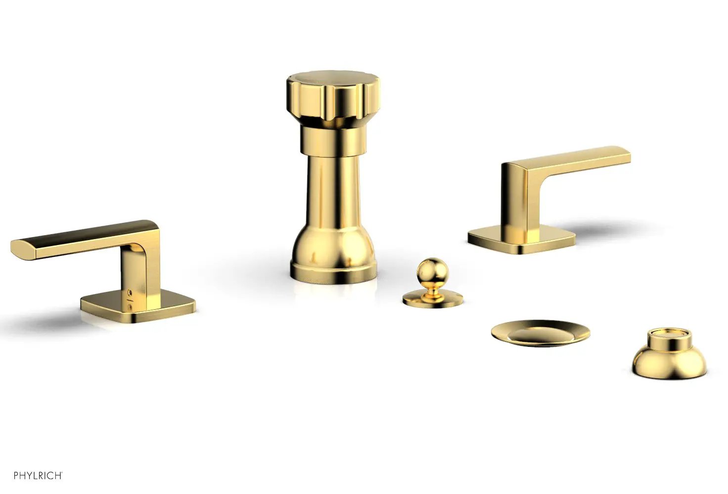 Phylrich RADI Four Hole Bidet Set, Lever Handles by Phylrich