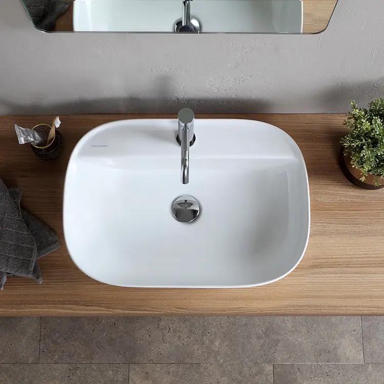 white bathroom sink