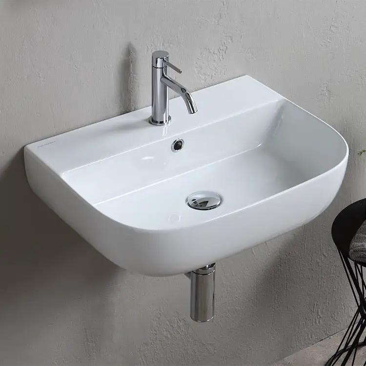 white bathroom sink