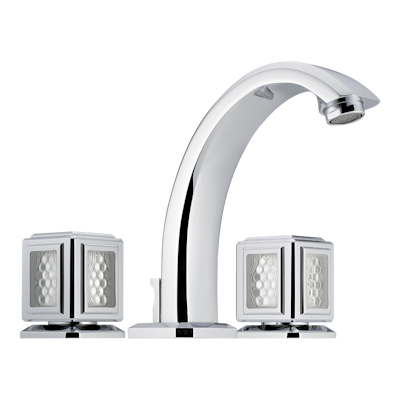 chrome polished faucet
