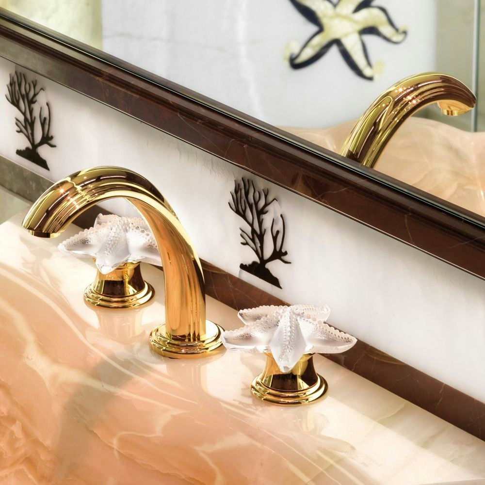 gold polished faucet