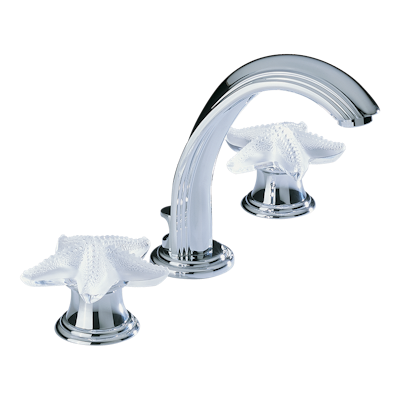 chrome polished faucet